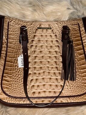 Brahmin Medium Lena Tote (Travertine Vermeer) NWT